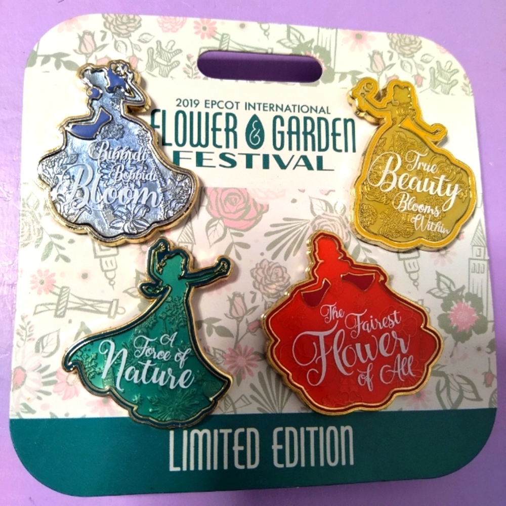 Disney Epcot LE 1500 4 pin set princesses